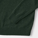 MARLED BUTTON MOCK-NECK SWEATER - DARKEST SPRUCE