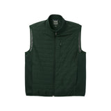 MIXED MEDIA PUFFER VEST - DARKEST SPRUCE