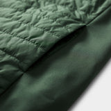 MIXED MEDIA PUFFER VEST - DARKEST SPRUCE
