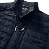 MIXED MEDIA PUFFER VEST - NAVY BLAZER