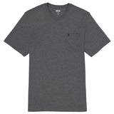 SALTWATER SOFT WASH POCKET CREW - CARBON HTHR