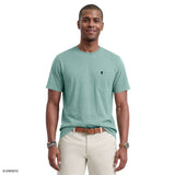 SALTWATER SOFT WASH POCKET CREW - BERYL GREEN