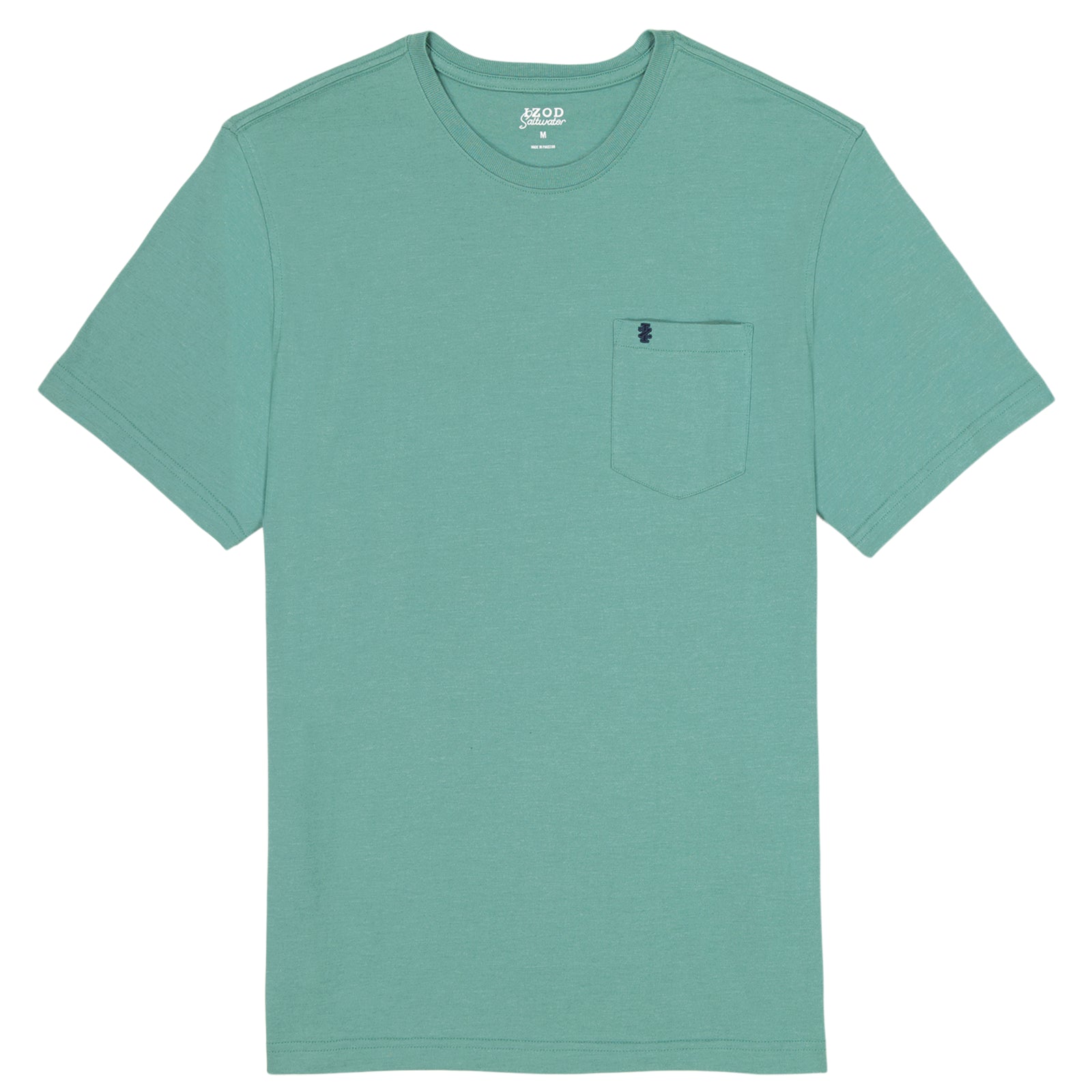 SALTWATER SOFT WASH POCKET CREW - BERYL GREEN – IZOD