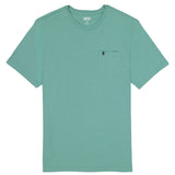 SALTWATER SOFT WASH POCKET CREW - BERYL GREEN
