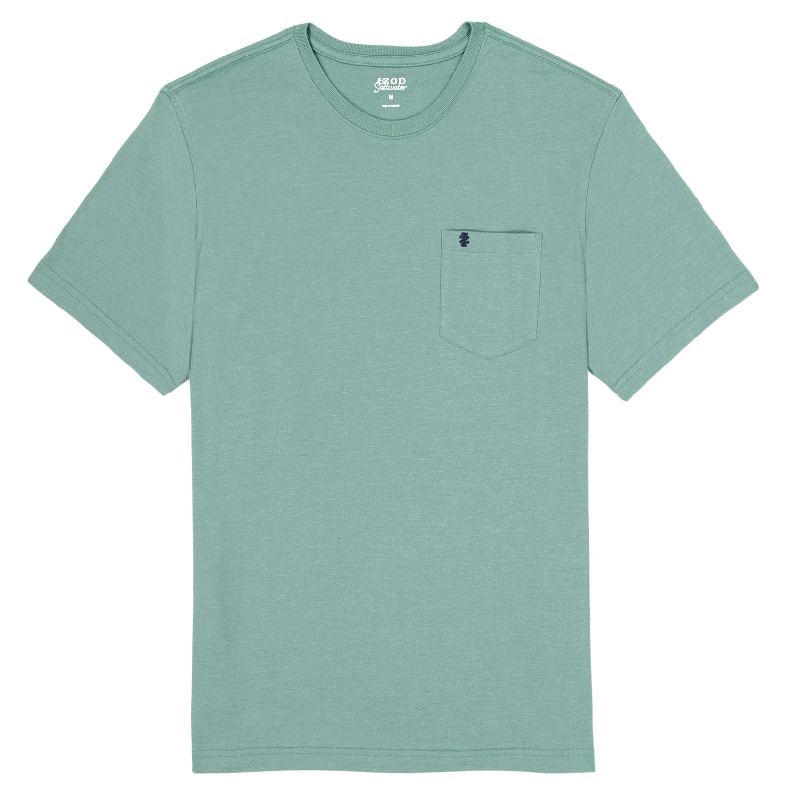 Saltwater Soft Wash Pocket Crew - Beryl Green – IZOD