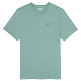 SALTWATER SOFT WASH POCKET CREW - BERYL GREEN