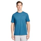 SALTWATER SOFT WASH POCKET CREW - BLUE SAPPHIRE