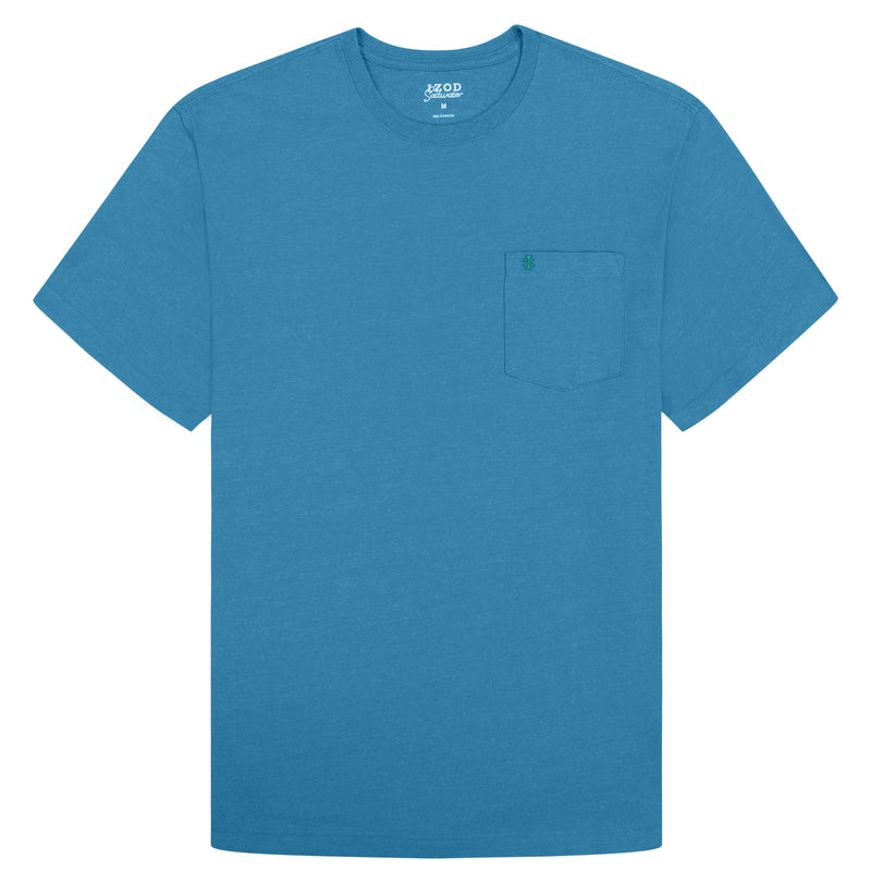 SALTWATER SOFT WASH POCKET CREW - BLUE SAPPHIRE – IZOD