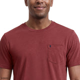 SALTWATER SOFT WASH POCKET CREW - SUNDRIED TOMATO