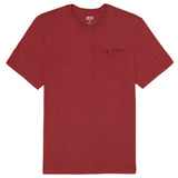 SALTWATER SOFT WASH POCKET CREW - SUNDRIED TOMATO