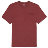 SALTWATER SOFT WASH POCKET CREW - SUNDRIED TOMATO