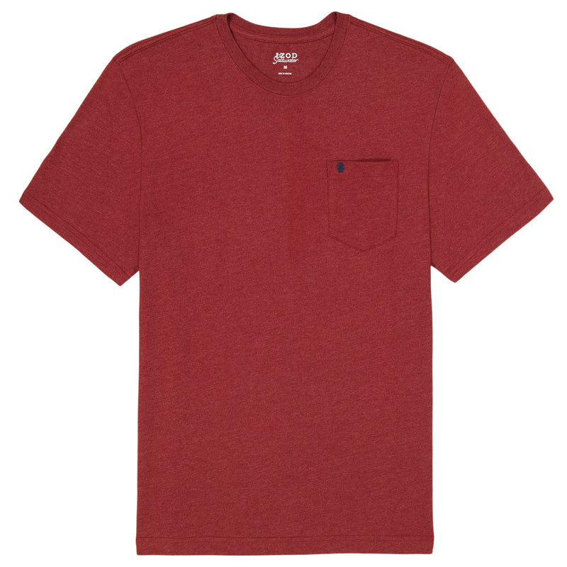 SALTWATER SOFT WASH POCKET CREW - SUNDRIED TOMATO – IZOD