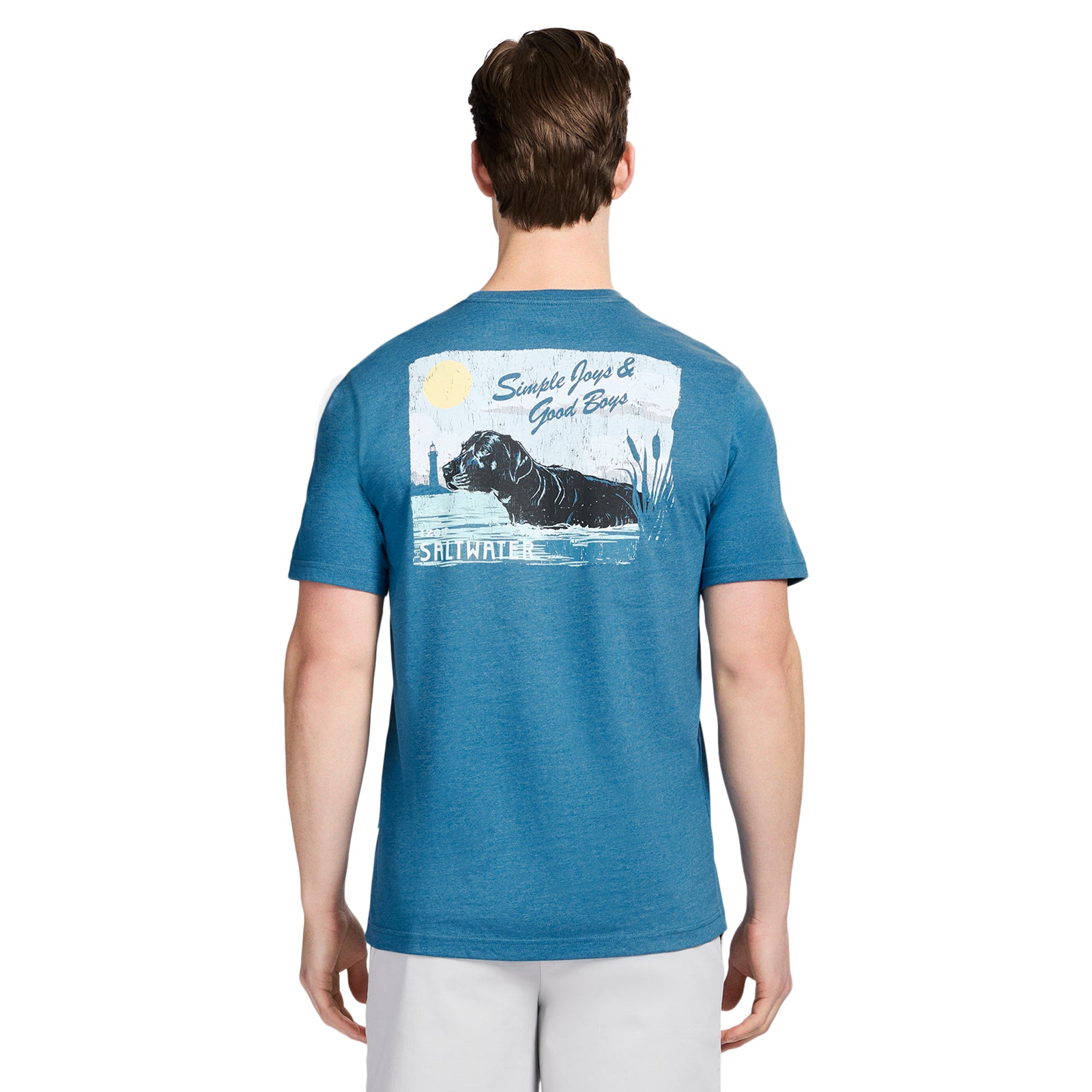SALTWATER SHORT SLEEVE GRAPHIC TEE - BLUE SAPPHIRE – IZOD