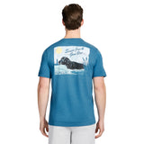 SALTWATER SHORT SLEEVE GRAPHIC TEE - BLUE SAPPHIRE