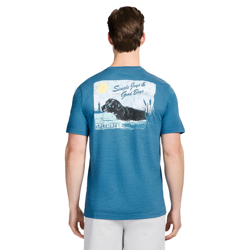 SALTWATER SHORT SLEEVE GRAPHIC TEE - BLUE SAPPHIRE – IZOD