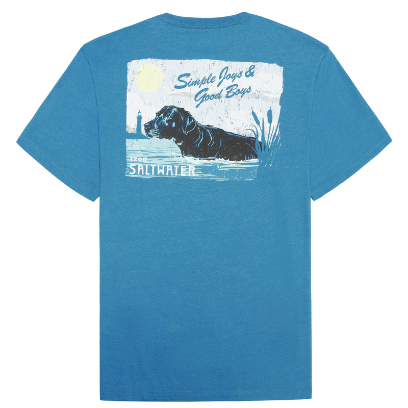 SALTWATER SHORT SLEEVE GRAPHIC TEE - BLUE SAPPHIRE – IZOD