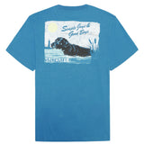 BIG & TALL SALTWATER SHORT SLEEVE GRAPHIC TEE - BLUE SAPPHIRE