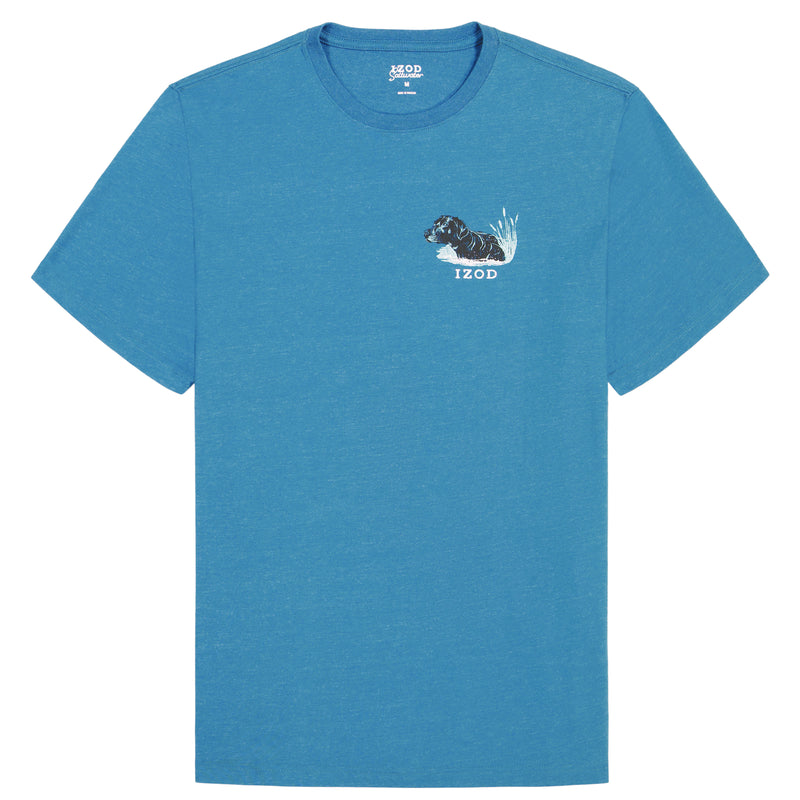 BIG & TALL SALTWATER SHORT SLEEVE GRAPHIC TEE - BLUE SAPPHIRE – IZOD