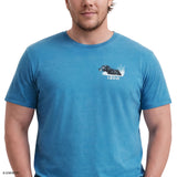 BIG & TALL SALTWATER SHORT SLEEVE GRAPHIC TEE - BLUE SAPPHIRE