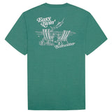 SALTWATER SHORT SLEEVE GRAPHIC TEE - SMOKE PINE