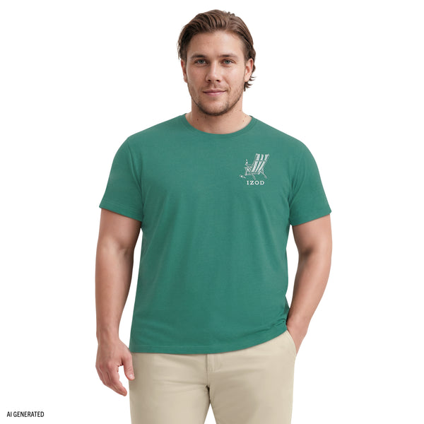 トップス vallad io Big & Tall Saltwater Short Sleeve Graphic Tee - Smoke Pine – IZOD