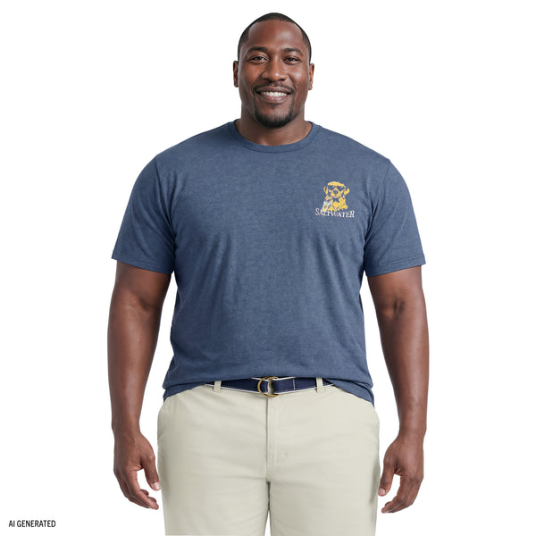 トップス SEA GRAPHIC TEE BIG & TALL SALTWATER SHORT SLEEVE GRAPHIC TEE - SARGASSO SEA – IZOD