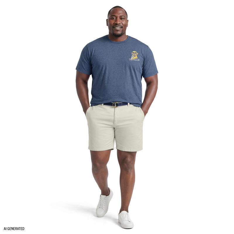 BIG & TALL SALTWATER SHORT SLEEVE GRAPHIC TEE - SARGASSO SEA – IZOD