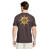 SALTWATER SHORT SLEEVE GRAPHIC TEE - BLACK COFFEE
