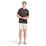 SALTWATER SHORT SLEEVE GRAPHIC TEE - BLACK COFFEE
