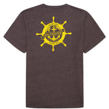 SALTWATER SHORT SLEEVE GRAPHIC TEE - BLACK COFFEE