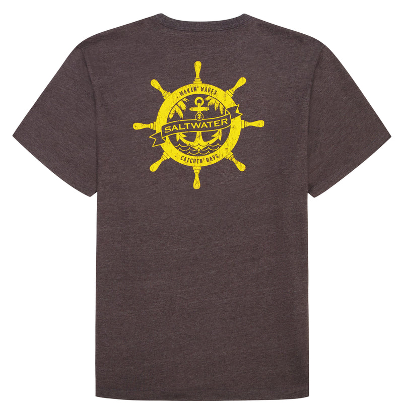 トップス th products Graphic Print Tee BIG & TALL SALTWATER SHORT SLEEVE GRAPHIC TEE - BLACK COFFEE – IZOD