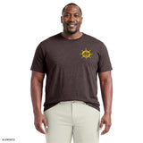 BIG & TALL SALTWATER SHORT SLEEVE GRAPHIC TEE - BLACK COFFEE