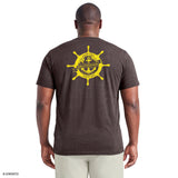 BIG & TALL SALTWATER SHORT SLEEVE GRAPHIC TEE - BLACK COFFEE