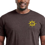 BIG & TALL SALTWATER SHORT SLEEVE GRAPHIC TEE - BLACK COFFEE