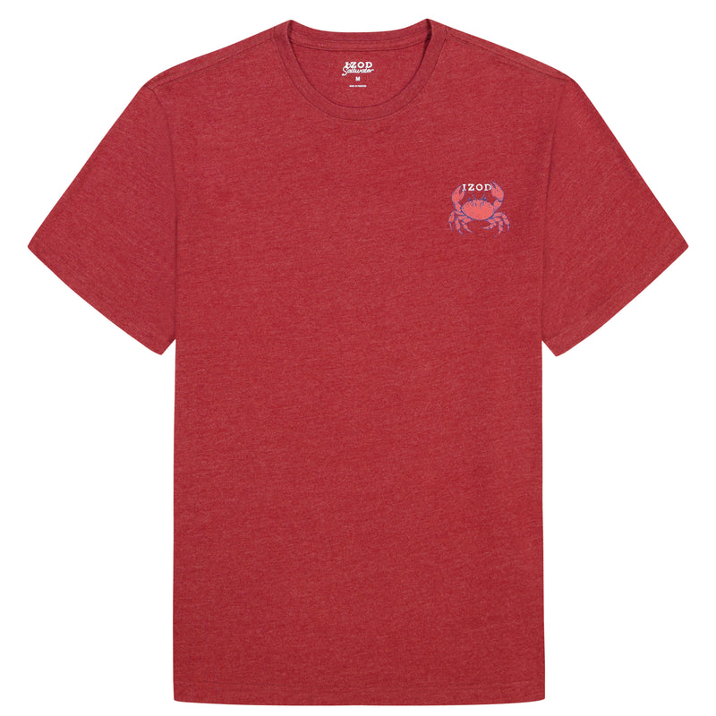 BIG & TALL SALTWATER SHORT SLEEVE GRAPHIC TEE - SUNDRIED TOMATO – IZOD