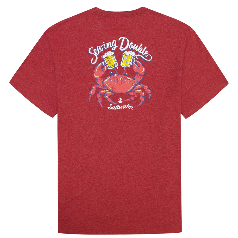 BIG & TALL SALTWATER SHORT SLEEVE GRAPHIC TEE - SUNDRIED TOMATO – IZOD