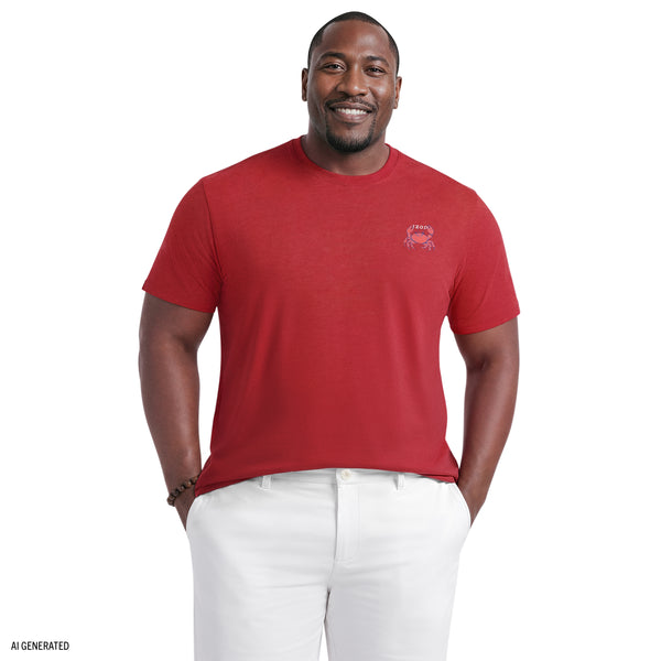 Big & Tall Saltwater Short Sleeve Graphic Tee - Sundried Tomato – IZOD