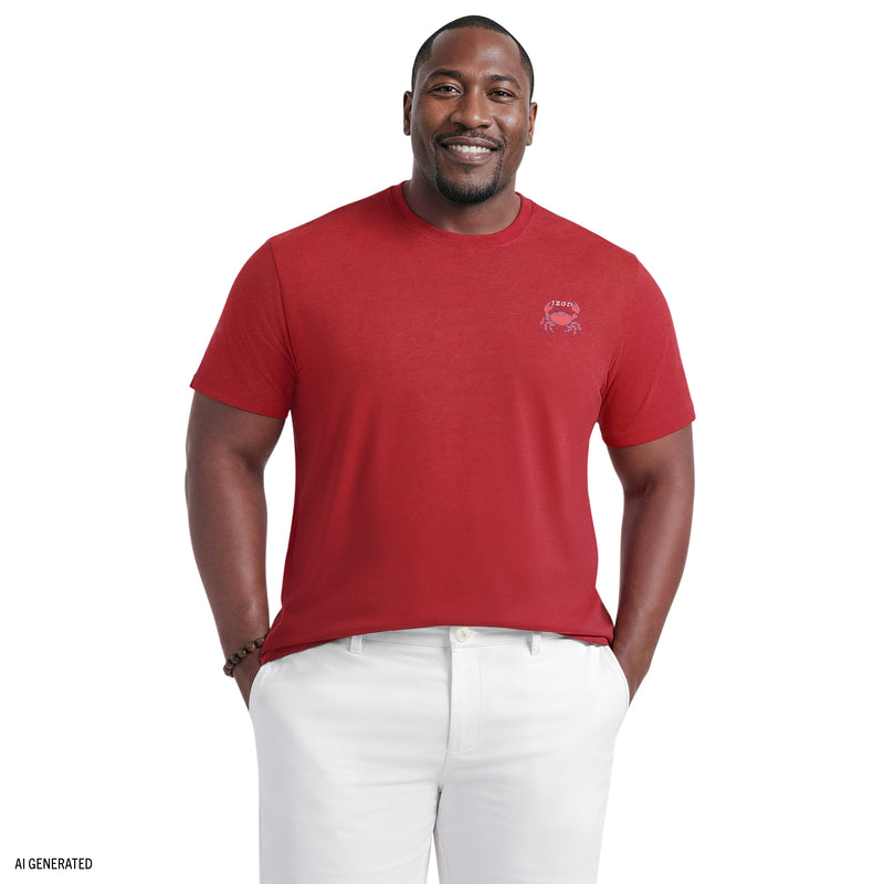 Big & Tall Saltwater Short Sleeve Graphic Tee - Sundried Tomato – IZOD