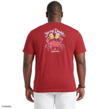 BIG & TALL SALTWATER SHORT SLEEVE GRAPHIC TEE - SUNDRIED TOMATO