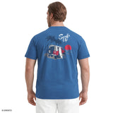BIG & TALL SALTWATER SHORT SLEEVE GRAPHIC TEE - REGATTA