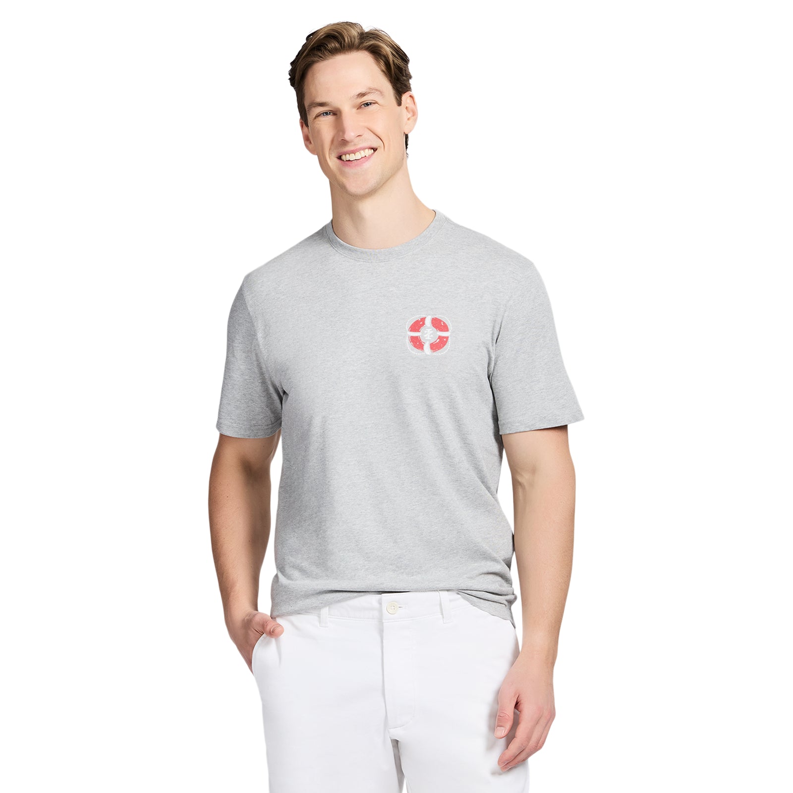 SALTWATER SHORT SLEEVE GRAPHIC TEE - HARBOR MIST – IZOD