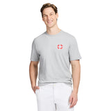 SALTWATER SHORT SLEEVE GRAPHIC TEE - HARBOR MIST