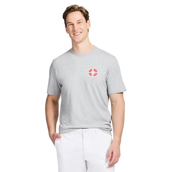 SALTWATER SHORT SLEEVE GRAPHIC TEE - HARBOR MIST – IZOD