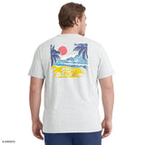 BIG & TALL SALTWATER SHORT SLEEVE GRAPHIC TEE - HARBOR MIST