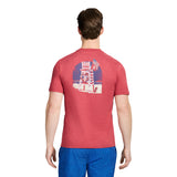 SALTWATER SHORT SLEEVE GRAPHIC TEE - GARNET ROSE