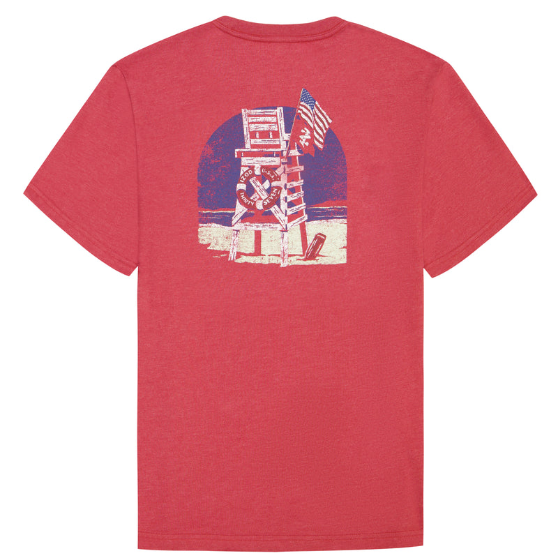 SALTWATER SHORT SLEEVE GRAPHIC TEE - GARNET ROSE – IZOD