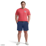 BIG & TALL SALTWATER SHORT SLEEVE GRAPHIC TEE - GARNET ROSE