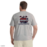 BIG & TALL SALTWATER SHORT SLEEVE GRAPHIC TEE - LT GREY HTHR