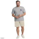 BIG & TALL SALTWATER SHORT SLEEVE GRAPHIC TEE - LT GREY HTHR