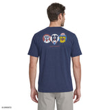 SALTWATER SHORT SLEEVE GRAPHIC TEE - MEDIEVAL BLUE